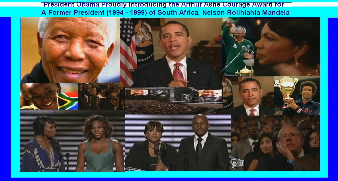 President Obama Proudly Introducing the Aruthur Ashe Courage Award to